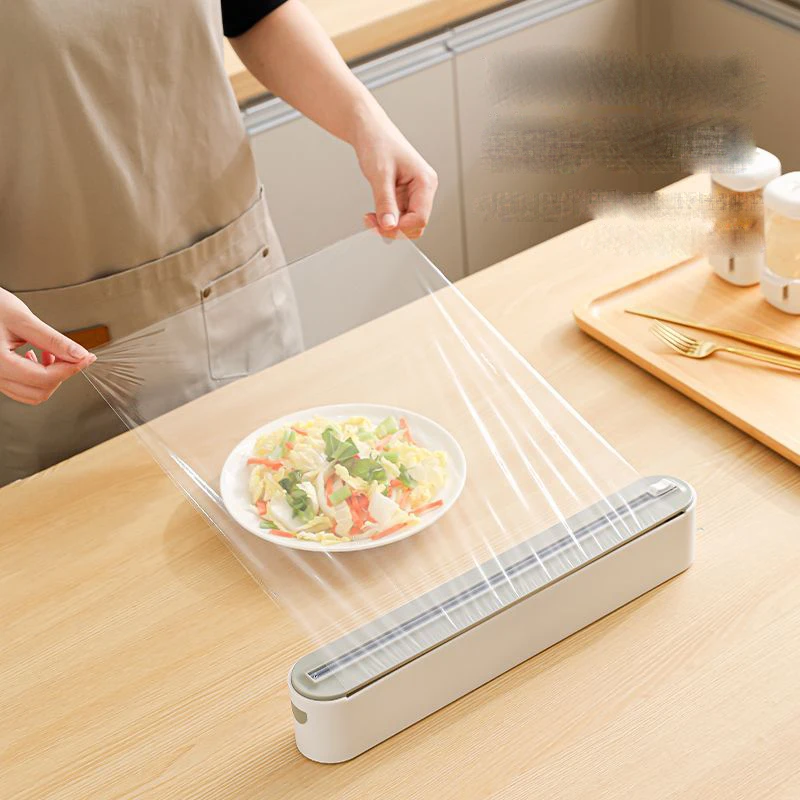 

Plastic Cutting Box Cling Film Cutting Slide Magnetic Suction Home Refrigerator Suction Cup Cutting Tool Cling Film StorageZG221