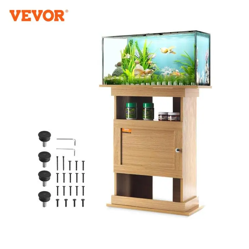 VEVOR Aquarium Stand 20 Gallon Fish Tank Stand 25.2 x 15.7 x 28.3 inch MDF Turtle Tank Stand 167.6 lbs Load Capacity Reptile