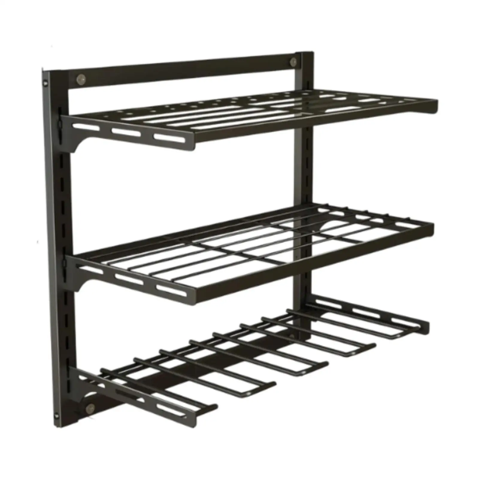 3 Layer/ 2 Layer Wall Mounted Sorting Rack Household Electric Tool Storage Rack For Power Tool Easy Access Display Tool Rack