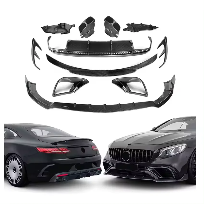 Latest Designed S Class Coupe W217 C217 Ko Style Dry Carbon Fiber Car Body Kit Auto Body Parts Accessories