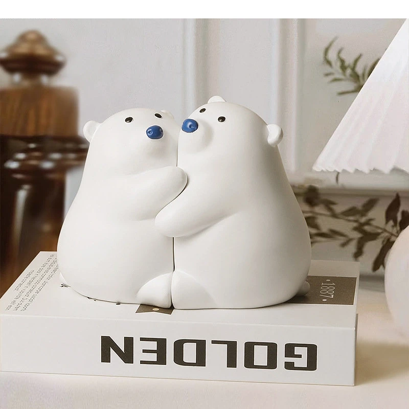 Embrace Bear Decorative Living Room Household Desktop Bookcase Ornament Home Arts and Crafts