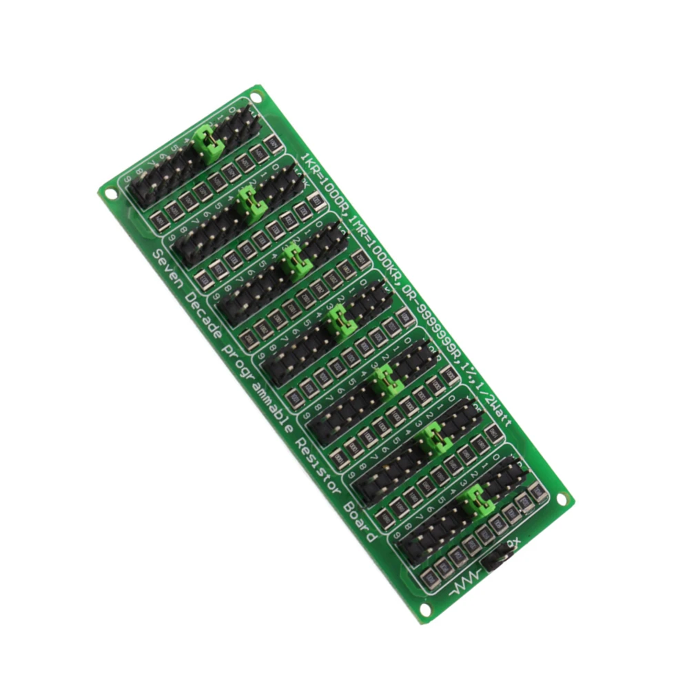 

1R - 9999999R Programmable Adjustable SMD Resistor Slide Resistor Board Step Accuracy 1R 1% 1/2 Watt Module 200V