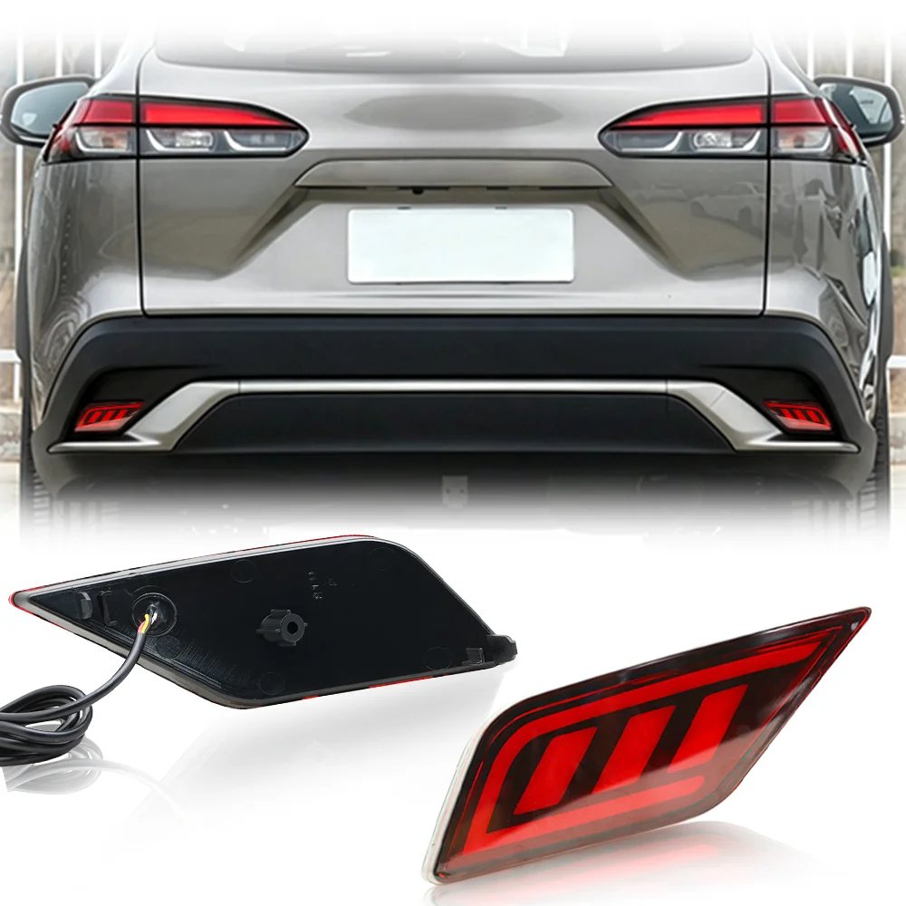 Car Bumper Brake Light Reflector turn Signal Indicators Car LED Rear Fog Lamp For CR-V 2023-2026 P7 S7 2025 universal version