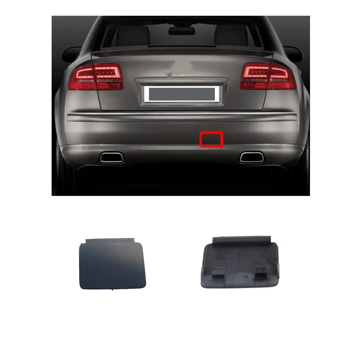 

Чехол на автомобильный прицеп, задний бампер, чехол с тяговым крюком для Audi A8 A8L D3