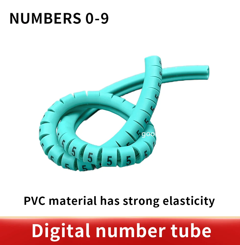 500PCS EC-0,EC-1,EC-2, EC-3 Size 6 sqmm Colored Cable Wire Marker 0 to 9 For Cable image 5