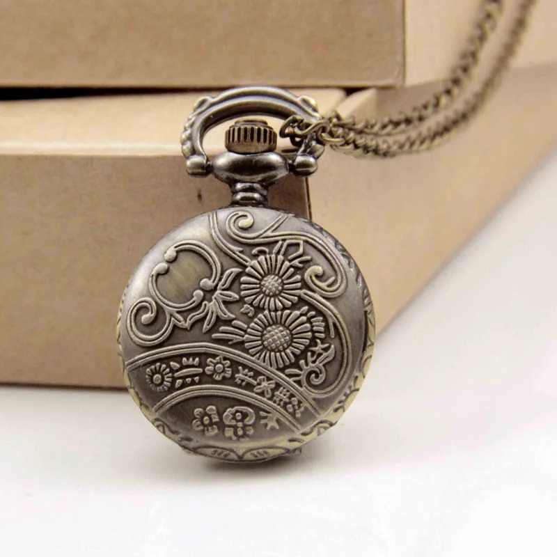 

Fashion Quartz Movement Vintage Pocket Watch Double Magpies Pocket Watches LL@17