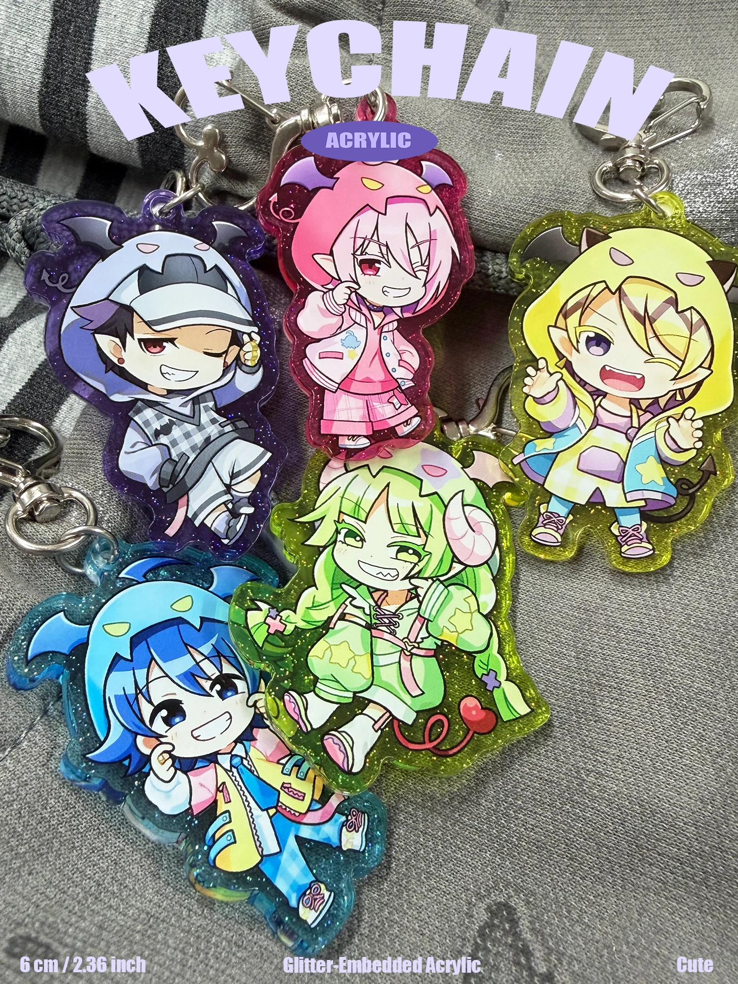 Anime Merchandise Keychains - อิรุมะคุง, ซูซูกิ อิรุมะ, แอสโมเดอุส อลิซ, วาแลค