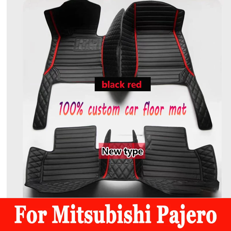 Car Floor Mats Parts For Mitsubishi Pajero (5 seats) 2024 2023 2022 2021 2020 2019 2018 2017 2016 2015 2014 2013 2012 2011 2010