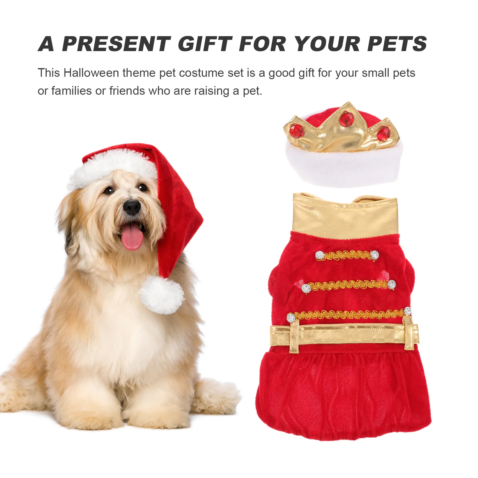 

1Set Halloween Pet Costume Durable Dog Cat Clothes Creative Cosplay Outfit Puppy Party Garment Clothing for Dog