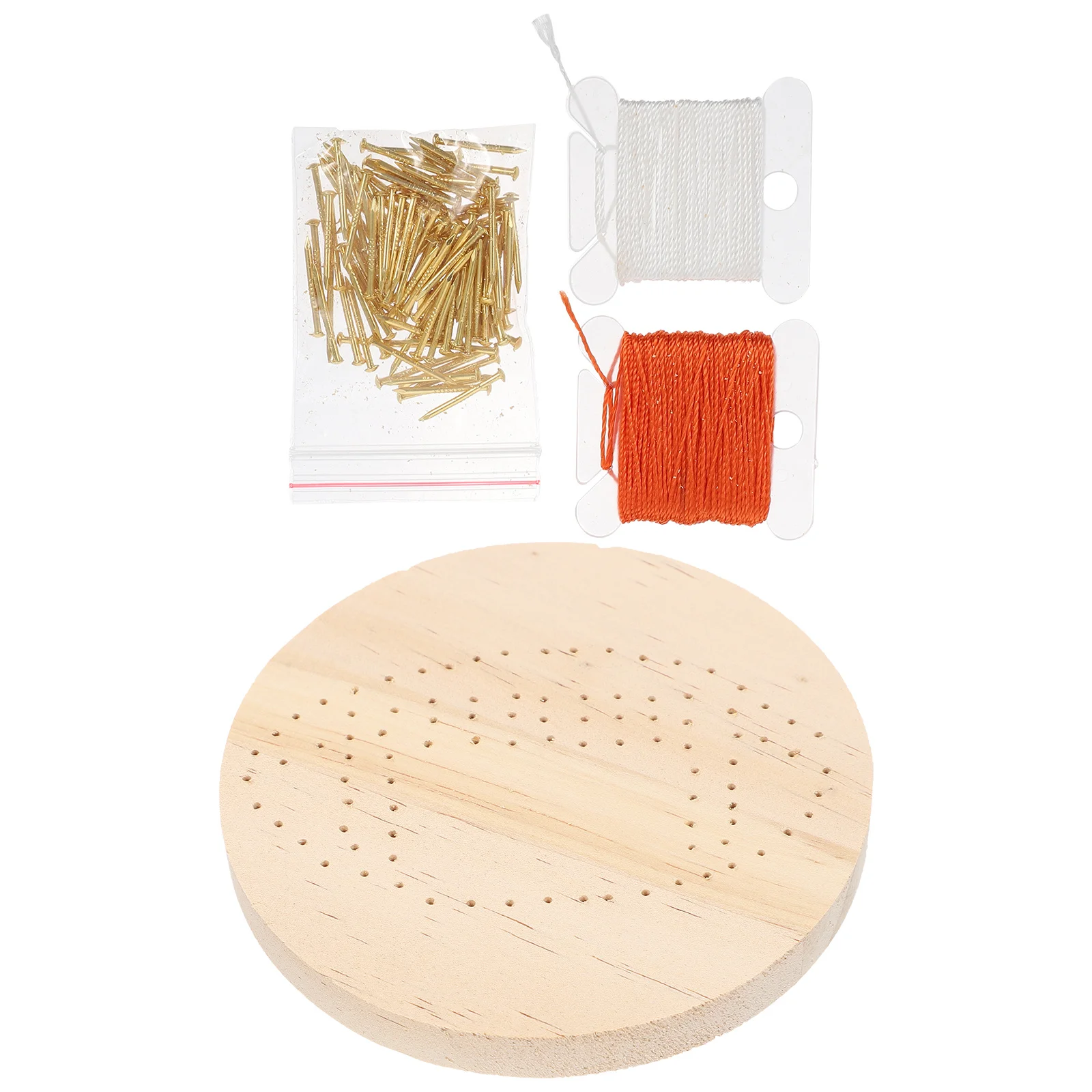

1Set Winding String Drawing Material DIY Nail String Art Kit for Room Decor Creative Handicraft Project Nail Winding Painting