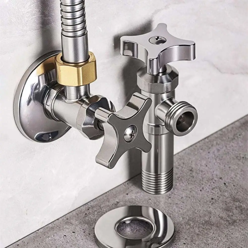 

Thickened Stainless Steel Triangle Valve Explosion Proof Hot and Cold Water Water Stop Valve Durable Universal
