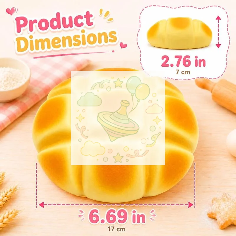 Jumbo Pineapple Bun Toy Giant Realistic Bread Slow Rising Squeeze Toy Soft Stress Relief Sensory Fidget Toy
