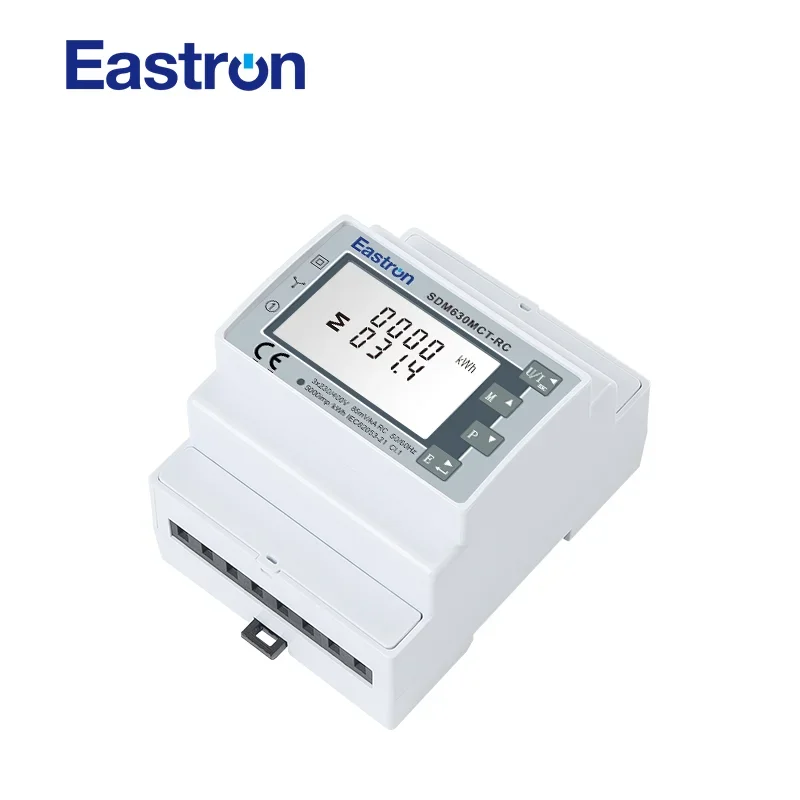 MMEastron SDM630MCT-RC Smart Building Stromzähler, bis zu 20 kA Primärstrom LCD-Display Rogowski Coil Meter