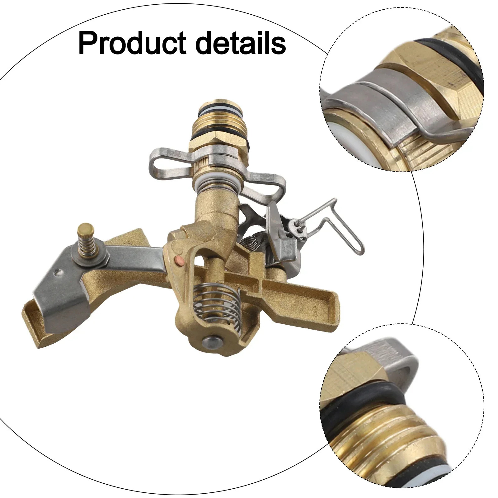 Pulse Spray Function Rotating Watering Tool Home Gardening 11.5*12*7cm Hard Wearing Copper Sprayer User Friendly Design