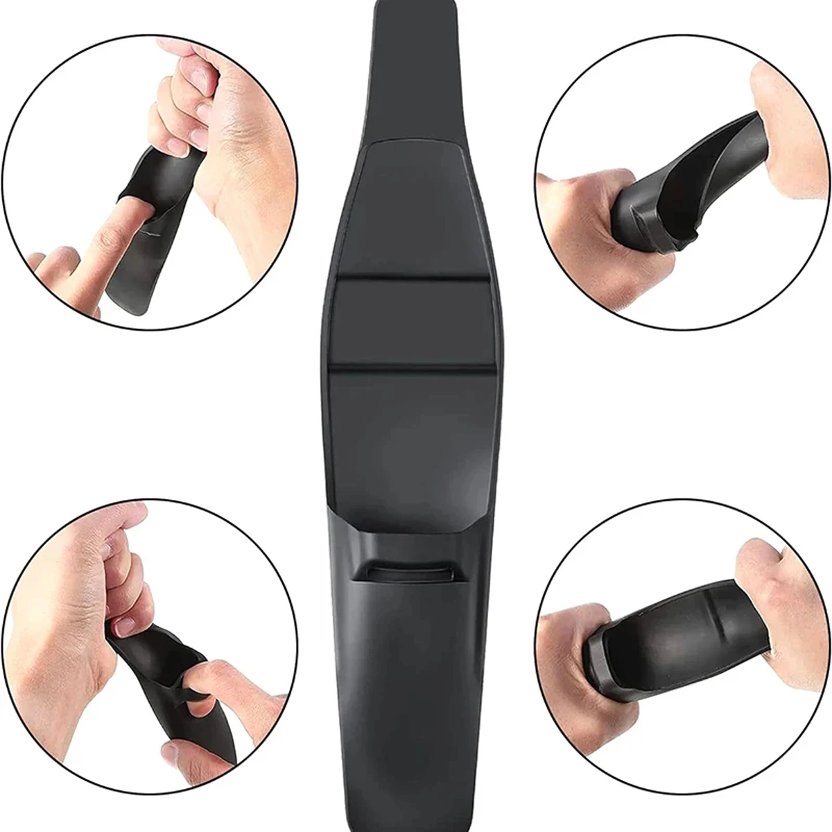 1pcs Razor Cases Suitable For Suitcase Portable Silicone Black Heigh Quality Men's Manual Series Razor Handle Silicone Sleeve