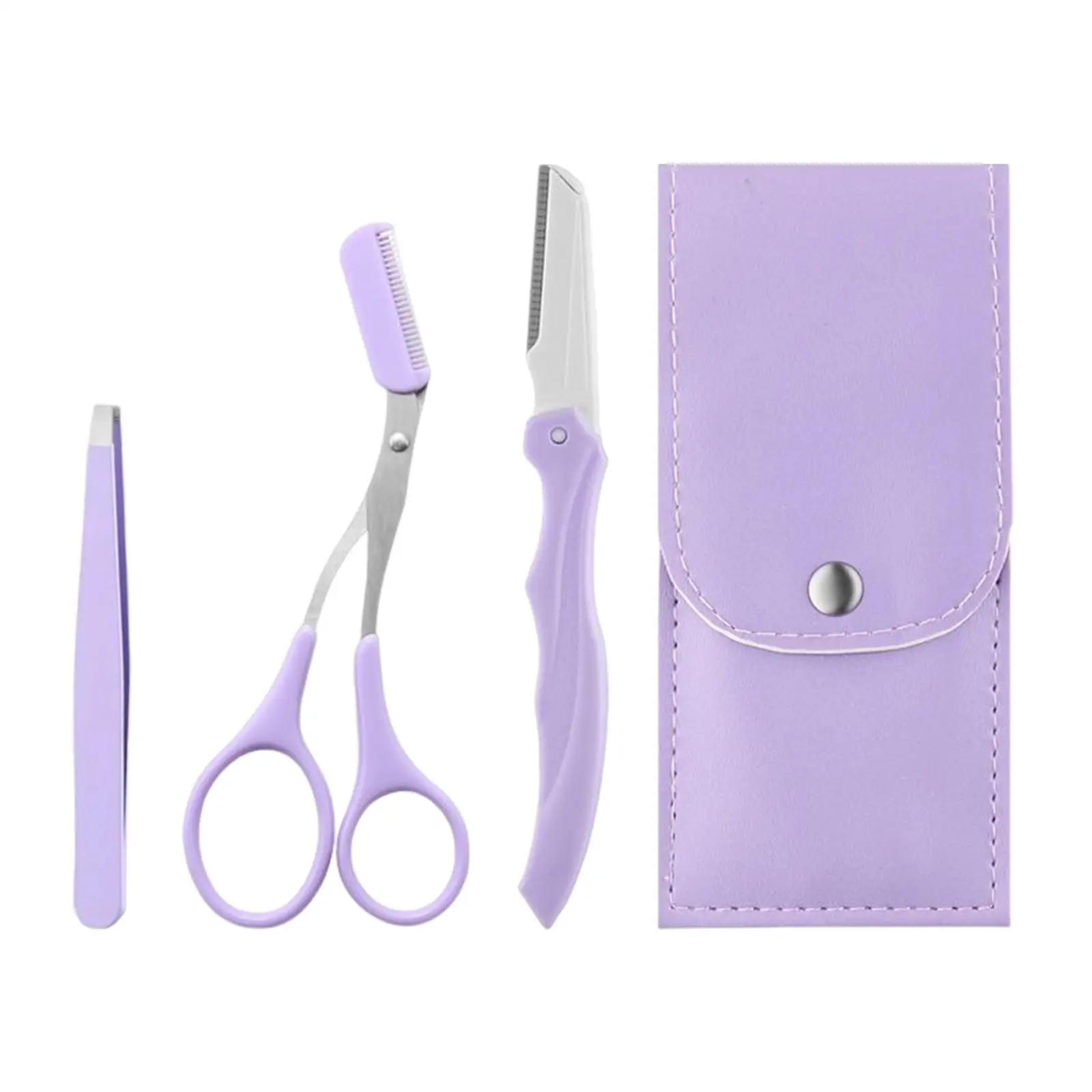 Eyebrow Grooming Kit Foldable Eyebrow Trimmer Lightweight for Home Travel image 2