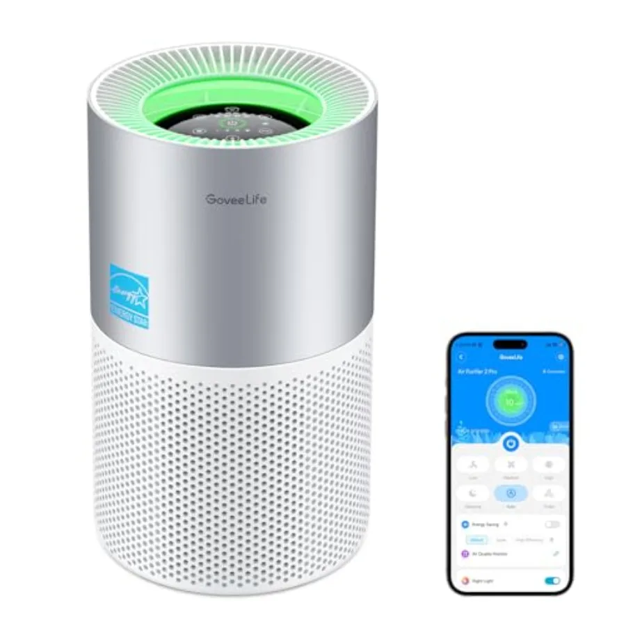 

Air Purifiers for Home, Smart Air Purifier for Large Rooms with App and Alexa Control, Covers up to 1162ft², Air Quality Monito