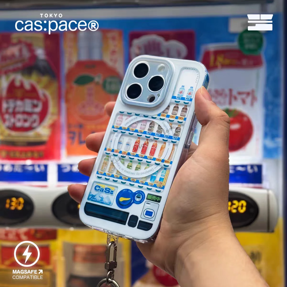Original cas:pace Beverage Vending Machine Magnetic Phone Case Airbag Anti-fall Protective Cove Comp