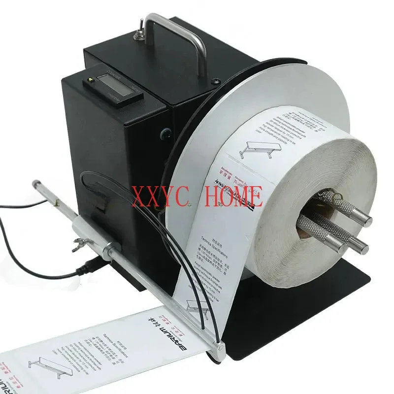 HD-R9  automatic label rewinder roll barcode sticker label rewinding machine with counter