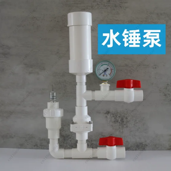 High-head Self-priming Water Hammer Pump for Mountainous Area Forest Irrigation - No Electricity & No Oil Needed
