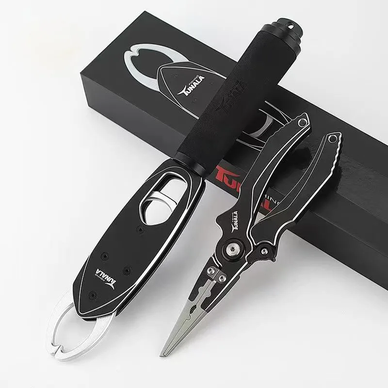 EVA Fish Lip Gripper & Hook Remover Pliers with Locking, 17-4 Stainless Steel , Multifunctional Tackle Pliers for Saltwater
