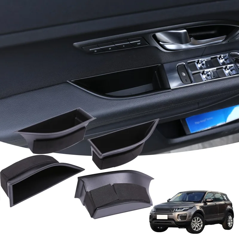 

Car Front Rear Door Armrest Handle Storage Box Phone Holder Tray For Land Rover Range Rover Evoque 2012-2018 Auto Accessories