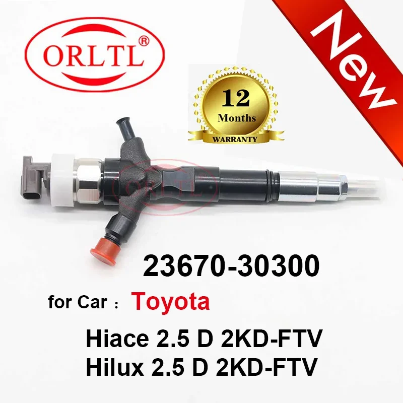 

New 23670-30300 Genuine Diesel Fuel Injector 2367030300 23670 30300 For Toyota Hiace 2.5 D 2KD-FTV