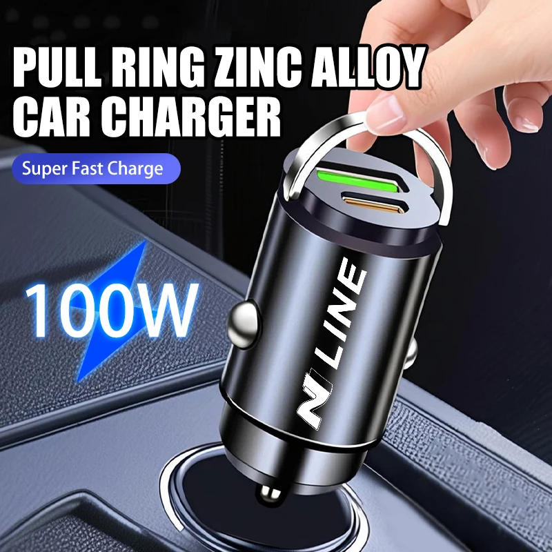 Для Hyundai 100 Вт Автомобильный логотип USB-адаптер для зарядного устройства Mini Pull Ring Аксессуары для быстрой зарядки N Line Tiburon Coupe Tuscani I30 I20 IX35 Для Hyundai 100 Вт Автомобильный логотип USB-адаптер для зарядного устройства Mini Pull Ring Аксессуары для быстрой зарядки N Line Tiburon Coupe Tuscani I30 I20 IX35