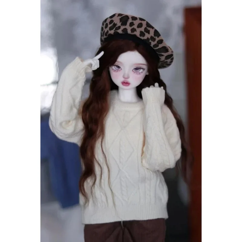 

Одежда для кукол BJD для кукол 1/4, бежевый свитер, аксессуары для кукольной одежды (кукла в комплект не входит)