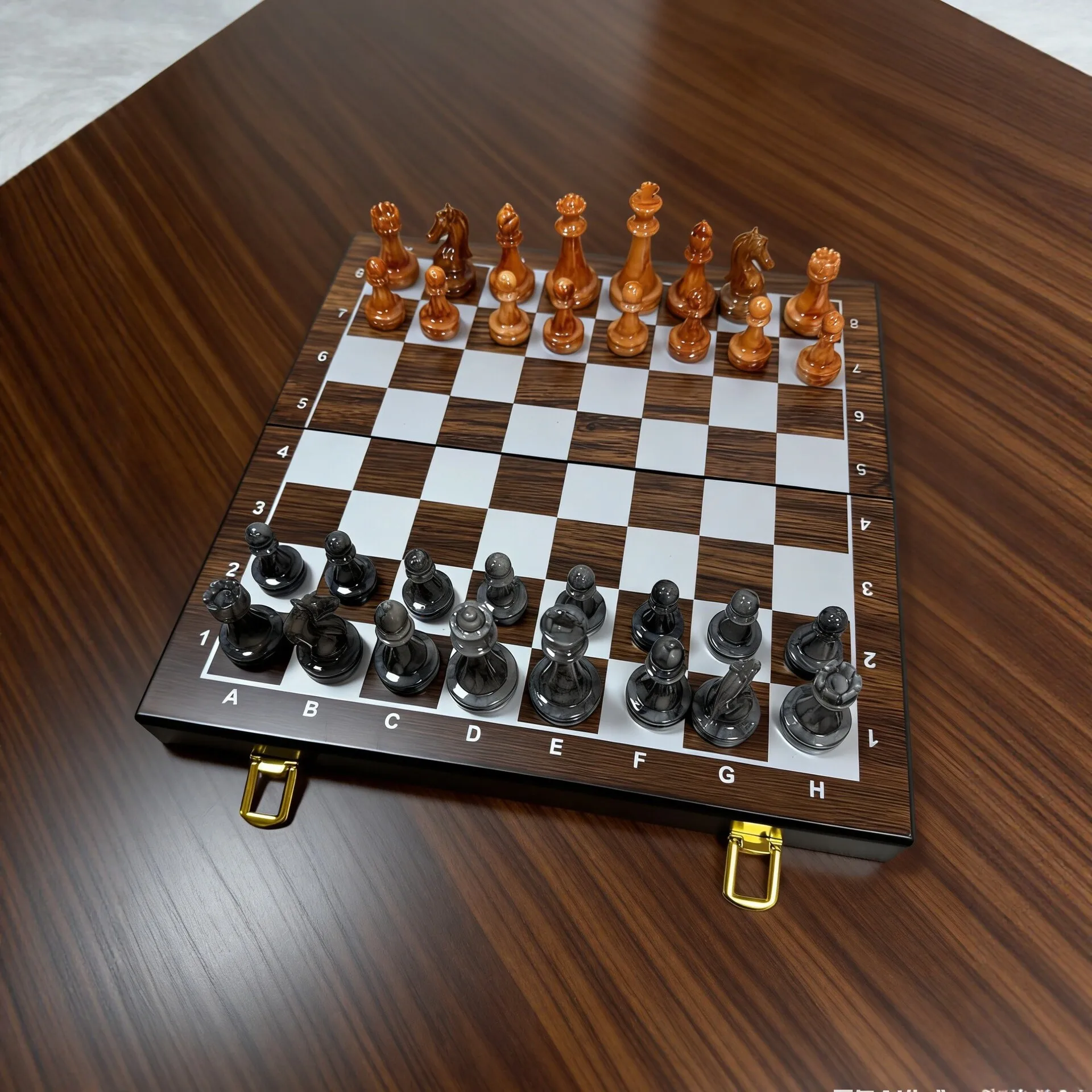 Metalowy zestaw do gry w szach – Chess Set Wooden recenzja i cena