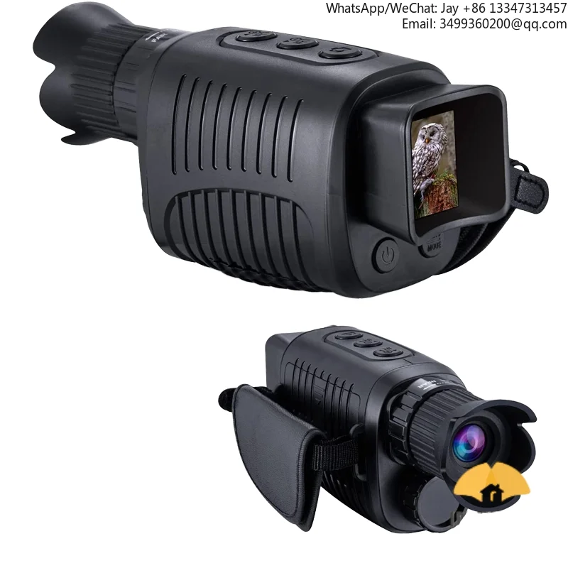 

10X Digital Zoom Night Vision Infrared Monocular With 1.54' Screen 2.5K Video & 200m Scope For Hunting IR Night Vision