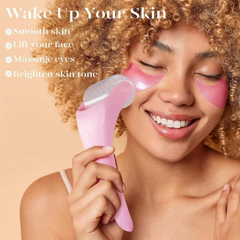 เครื่องนวดหน้าลูกกลิ้งน้ำแข็ง เครื่องมือเสริมความงาม ประคบเย็น เครื่องมือเสริมความงาม