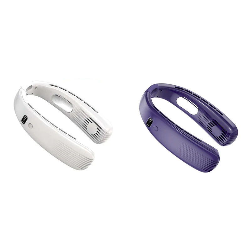 Bladeless nekventilatoren, USB-blad minder bediend draagbaar hoofdtelefoonontwerp Geluidsarme nekventilatoren voor buitensporten