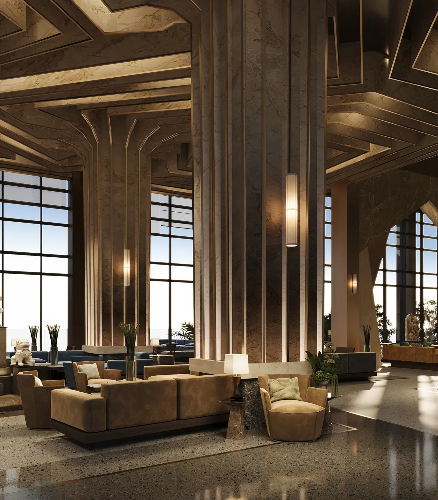 Modern Luxury Style Restaurant Booth High Quality Restaurant Furniture Custom Restaurant Interior Design