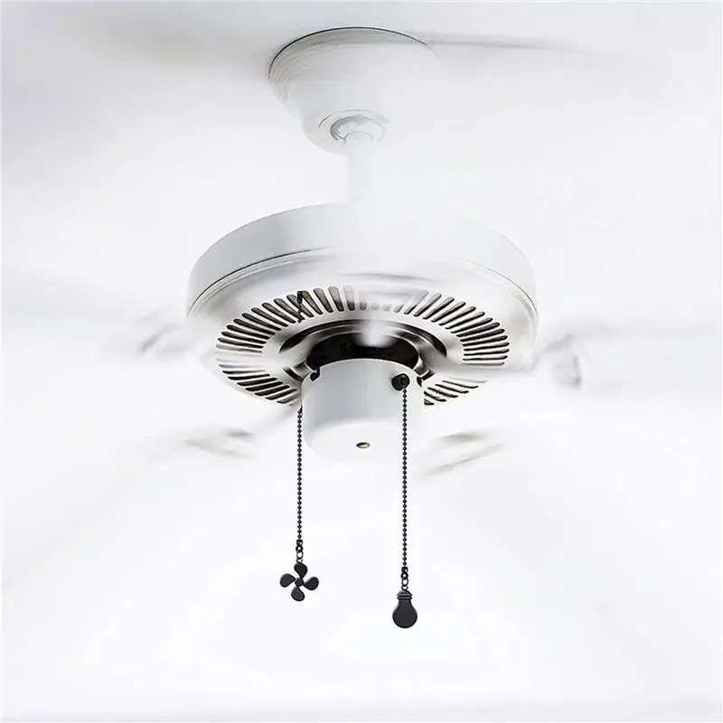 ABKS-2X Ceiling Fan Pull Chain Fan Extension Chain Fan Chain Pulls Decorative 12 Inch Ceiling Fan Chain Extender Ornament C