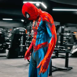 ハロウィーンのためのスパイダーマンコスプレコスチューム、究極の鎧、スーパーヒーロー、スパンデックスジャンプスーツ、男の子のためのボディスーツ、mk 4