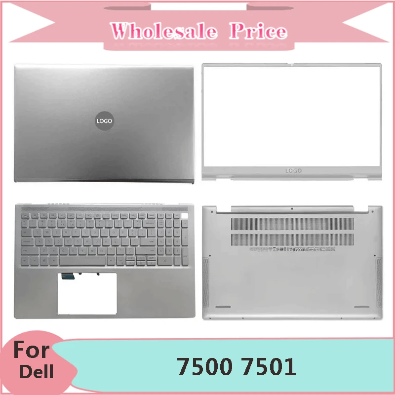 

New Original For Dell Inspiron 7500 7501 Laptop LCD Back Cover Front Bezel Upper Palmrest Bottom Base Case Keyboard Hinges