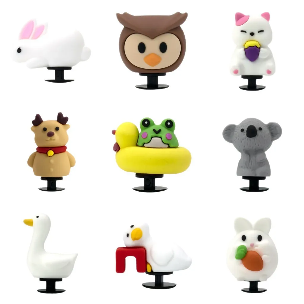 1 pz 3D Animali Pendenti e Ciondoli Simpatico Coniglio Ape Anatra Rane Cane Decorazione Della Scarpe BuckleGufo Panda Sandalo Da Giardino Accessori Per Bambini