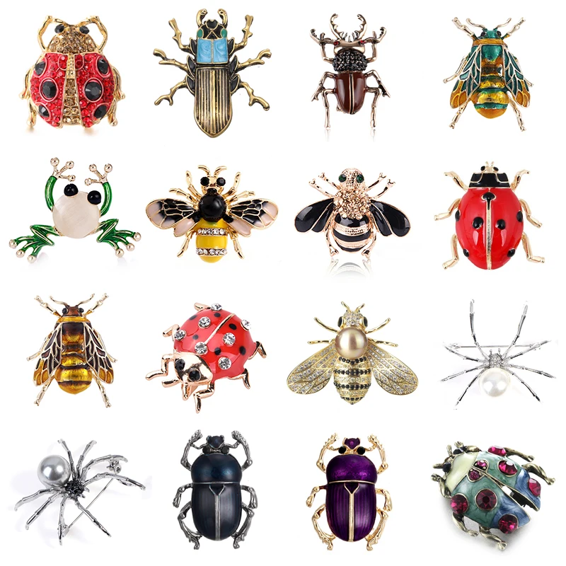 29 Styles Animal Bee Ladybird Ants Bird Snails Brooches Insect Brooch Pin Jewelry Banquet Christmas Gifts Accessories Jewelry