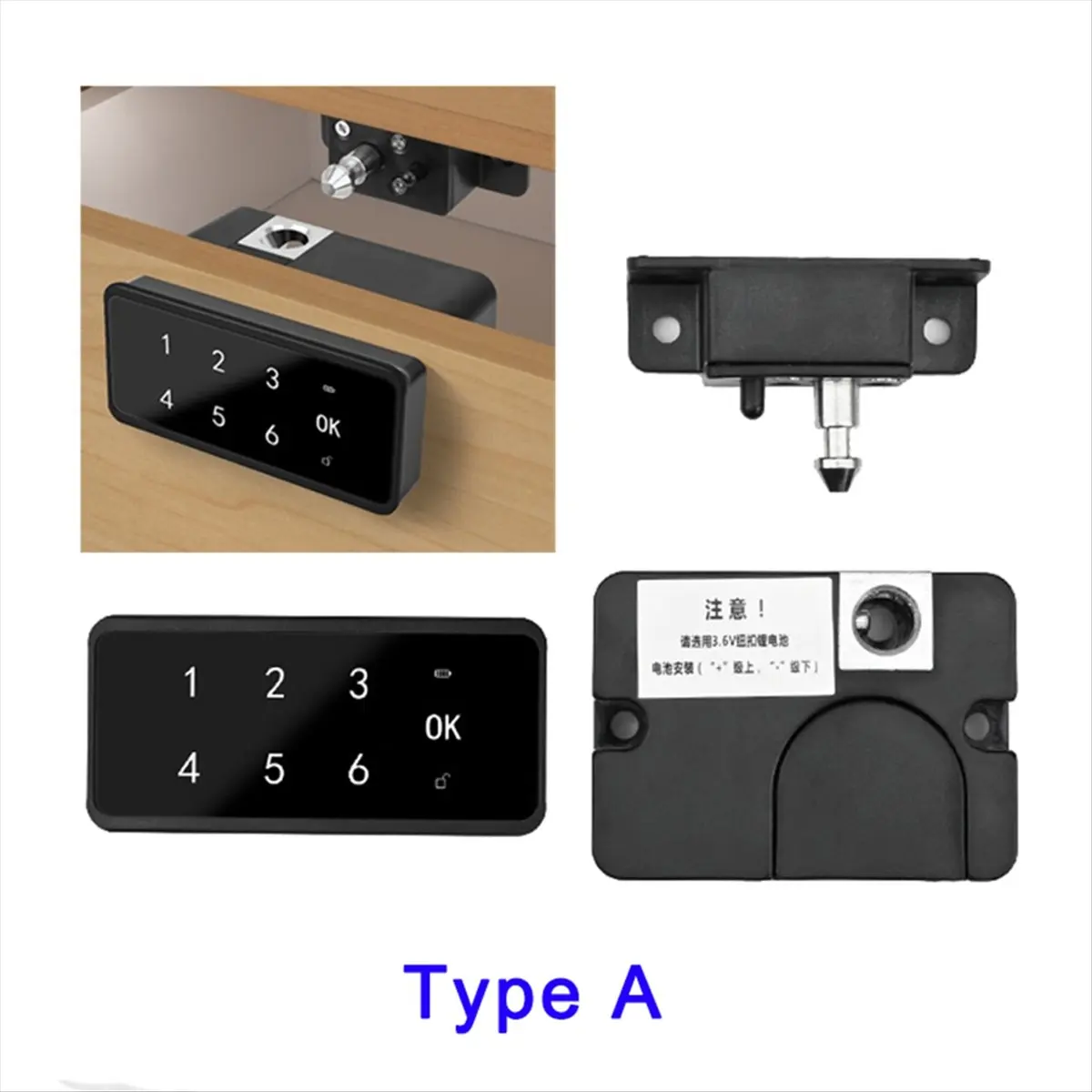 Goodprice Smart Fingerprint Lock, Drawer Lock, Password Lock, Cabinet Lock, Cabinet Door Lock, Electronic Induction Lock