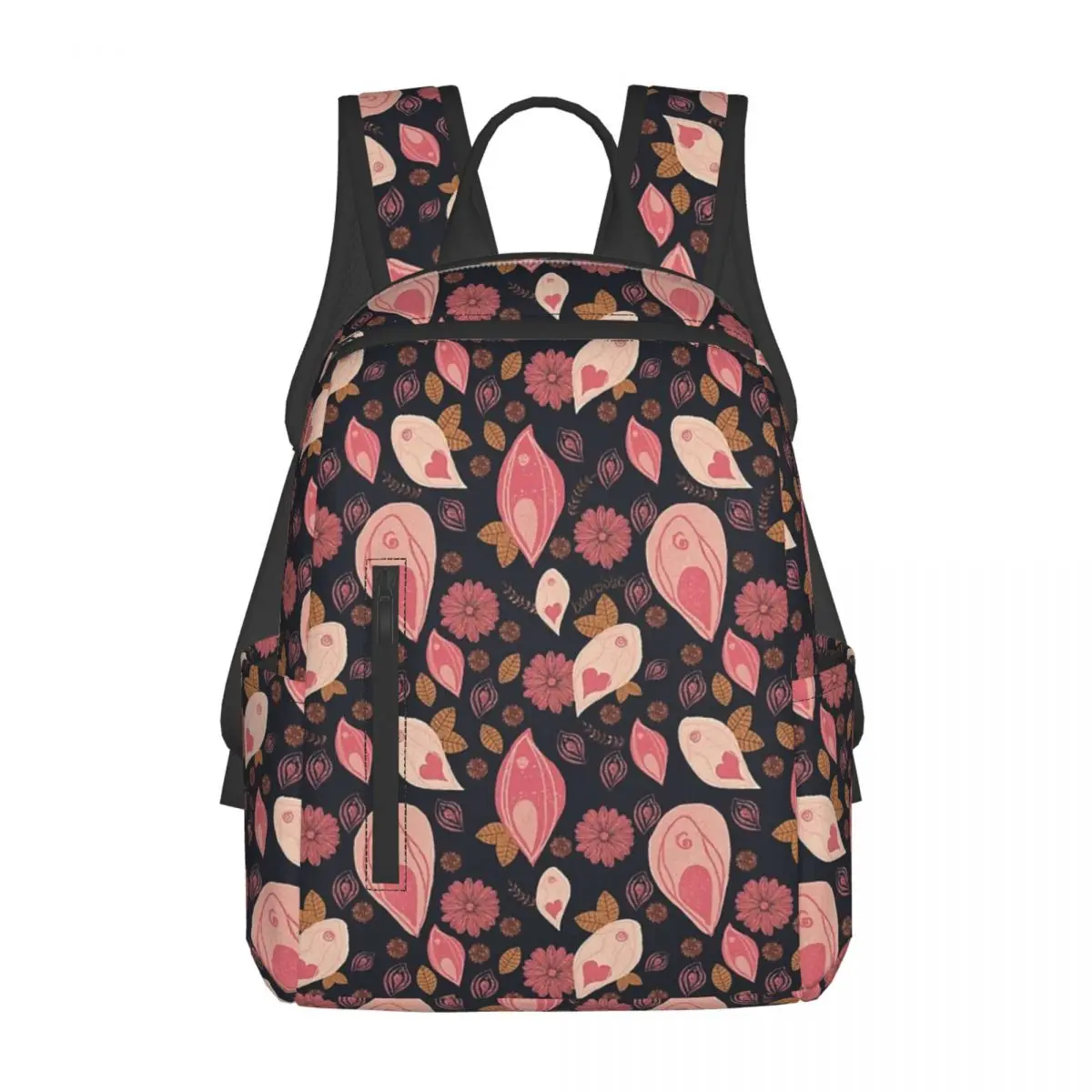 

Рюкзак с цветочным узором Vulva, вместительный рюкзак для мальчиков и девочек, школьная сумка, сумки на плечо для мужчин и женщин