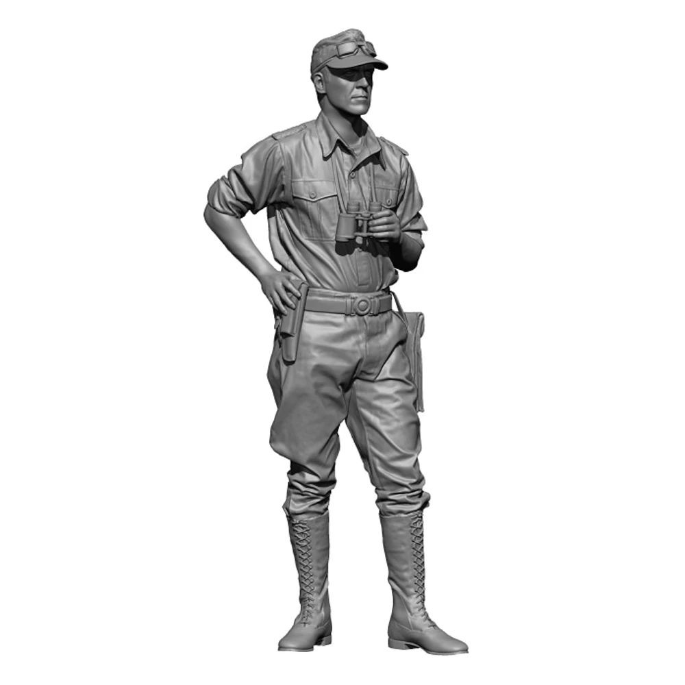 Фигурка солдата из смолы, 1/35, командир десантного отряда, военная тематика, несобранный и неокрашенный набор.