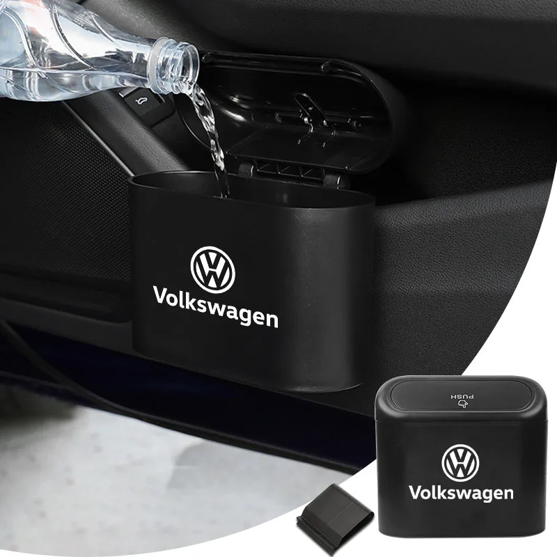 

Контейнер для мусора/отходов с логотипом VW для VW CC Golf 4 6 7 Tiguan Passat B5 B6 Jetta Polo GTI