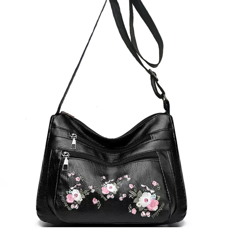 Neutral Style Handbag - New Women's Crossbody Bag with Embroidery, Single Shoulder Bag, Casual Bag image 5