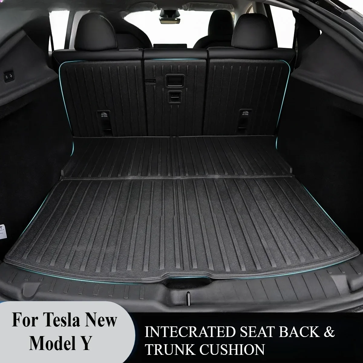

Car Floor Mats Cargo Liner For Tesla Model 3 Highland 2024-2026 Waterproof Anti-slip Trunk Mat TPE Pads All Weather Floor Liners