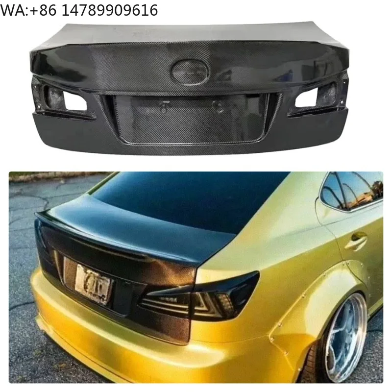 YOMDO Real Carbon Fiber Trunk Lid Cover for  IS200 IS300 IS350 2006-2012