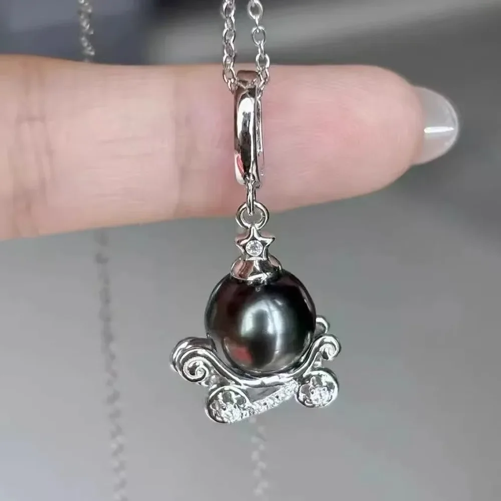 925 Stamped Alloy Gold Plating Pearl Pendant Setting DIY Jewelry Findings, Craft Supplies for Handmade Pendant Accessory