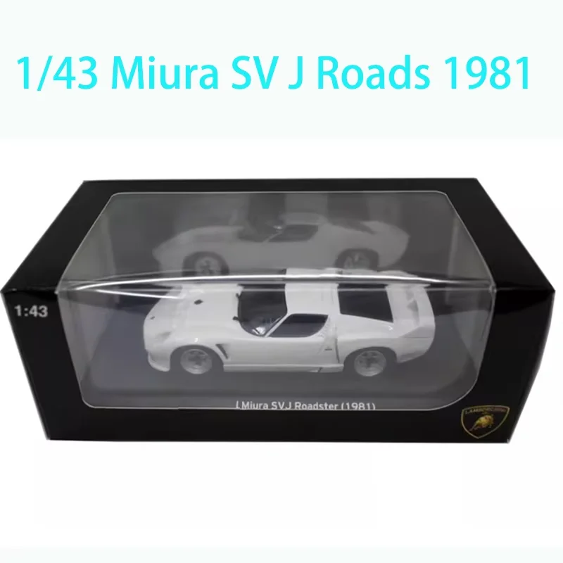 

Масштаб 1/43 Miura SV J Road 1981, модель спортивного автомобиля из сплава, классический сувенир для взрослых, подарок, статический дисплей
