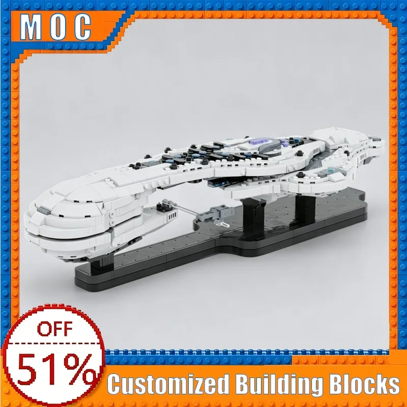 

NEW 1627 Parts Sci-Fi Space Warship Model Creative Building Blocks MOC Assembly Educational Toy Collection Display Birthday Gift
