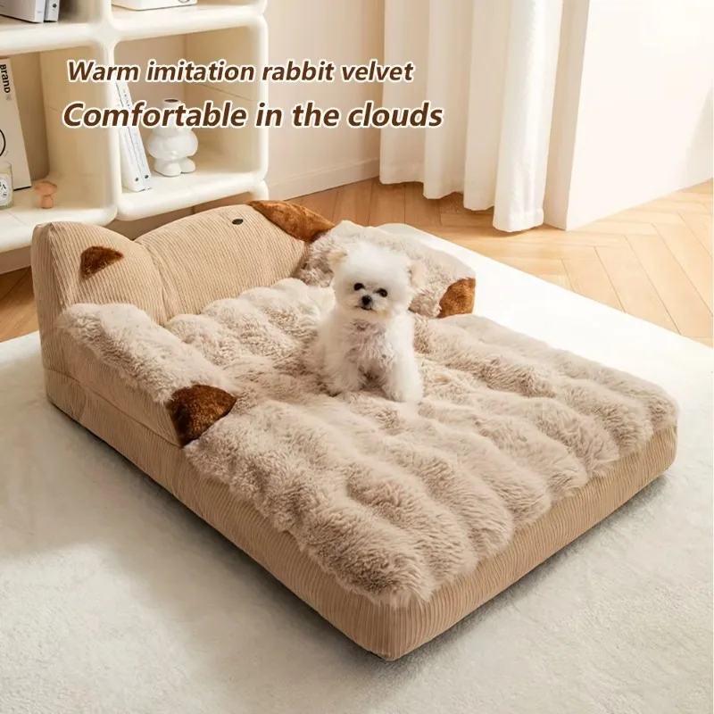 

Pet Sofa for Dogs and Cats, Ultra Soft Comfortable Design with Non-Slip Bottom for Indoor Use Suitable for Christmas Gifts